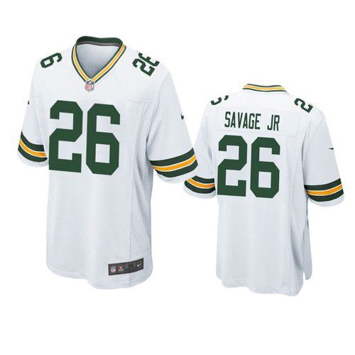 Men Green Bay Packers 26 Darnell Savage Jr Nike White Game Team NFL Jersey